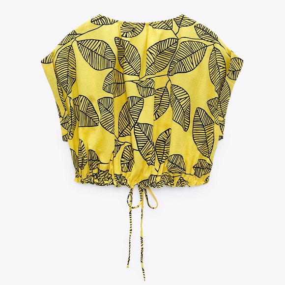 ZARA Linen Blend Top - Picture 6 of 8